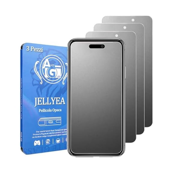 can Matte Screen Protector for iPhone 15 / iPhone 15 Pro (3 Pack) Matte Tempered Glass Anti-Glare Anti-Fingerprint Anti-Scratch Case Friendly Bubble Free for Apple iPhone 15/15 Pro.6.1"