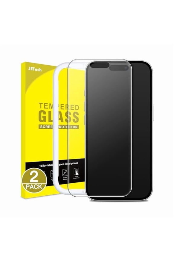 can Matte Screen Protector for iPhone 16 6.1-Inch, Anti-Glare 9H Tempered Glass Film, Anti-Fingerprint, Smooth Touch, Easy Installation, Case-Friendly, 2-Pack