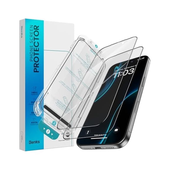 can Matte Screen Protector for iPhone 16 Pro [2 Pack], Full Coverage Tempered Glass, Anti-Glare & Anti-Fingerprint, Easy Installation with Auto Dust Removal, Bubble-Free