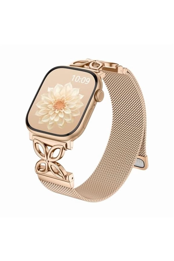 can Milanese Loop Compatible with Apple Watch Bands for Women 40mm 41mm 38mm 42mm 44mm 45mm 49mm 46mm Series 11 10 9 8 7 6 5 4 3 2, Stainless Steel Metal Magnetic Band for iWatch SE Ultra