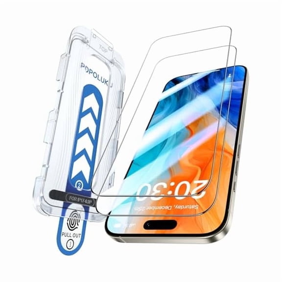 can + Military-Grade Tempered Glass for iPhone 16 Pro Max Screen Protector [  &  ] Shatterproof Uncrackable, Easy Install, Bubble Free, 2 Pack