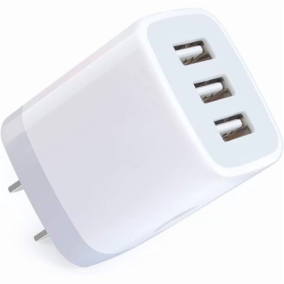 can Muti Port USB Wall Charger, 3.1Am Universal Travel Charger Block Power Plug Adapter Compatible with iPhone