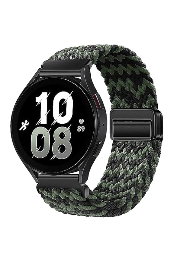 can Nylon Magnetic Bands Compatible with Samsung Galaxy Watch 6/5/4/3 Pro/Classic/Sport/Gear S3/S2 Frontier/Active, 20mm & 22mm Watch Strap for Samsung Watch 47mm 46mm 45mm 44mm 43mm 42mm 41mm 40mm