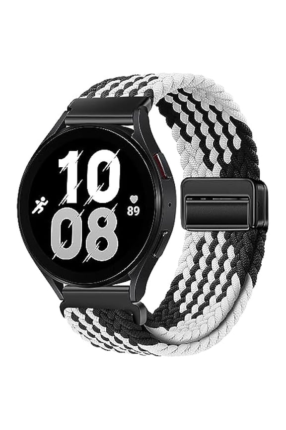can Nylon Magnetic Bands Compatible with Samsung Galaxy Watch 6/5/4/3 Pro/Classic/Sport/Gear S3/S2 Frontier/Active, 20mm & 22mm Watch Strap for Samsung Watch 47mm 46mm 45mm 44mm 43mm 42mm 41mm 40mm