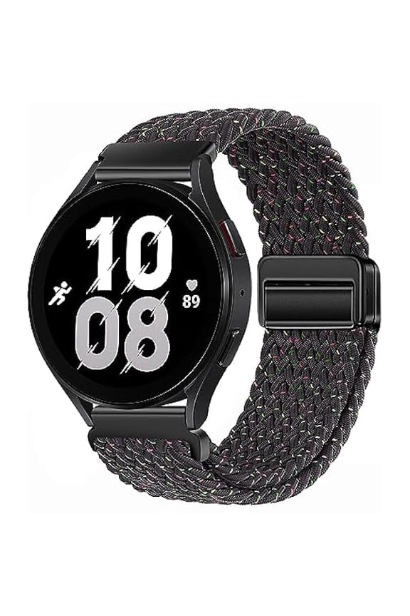can Nylon Magnetic Bands Compatible with Samsung Galaxy Watch 6/5/4/3 Pro/Classic/Sport/Gear S3/S2 Frontier/Active, 20mm & 22mm Watch Strap for Samsung Watch 47mm 46mm 45mm 44mm 43mm 42mm 41mm 40mm