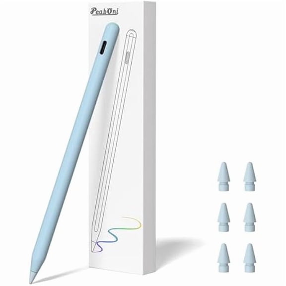 can Pencil 2nd Generation for iPad 2018-2024 with Magnetic Wireless Charging Compatible with Apple iPad Pro 13(M4)/12.9/11,iPad Air 6(M2)/5/4/3,iPad mini 7(A17 Pro)/6/5,iPad10/9/8/7/6 Blue