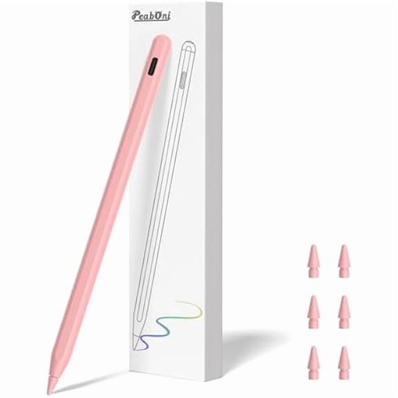 can Pencil 2nd Generation for iPad 2018-2024 with Magnetic Wireless Charging Compatible with Apple iPad Pro 13(M4)/12.9/11,iPad Air 6(M2)/5/4/3,iPad mini 7(A17 Pro)/6/5,iPad10/9/8/7/6 Pink