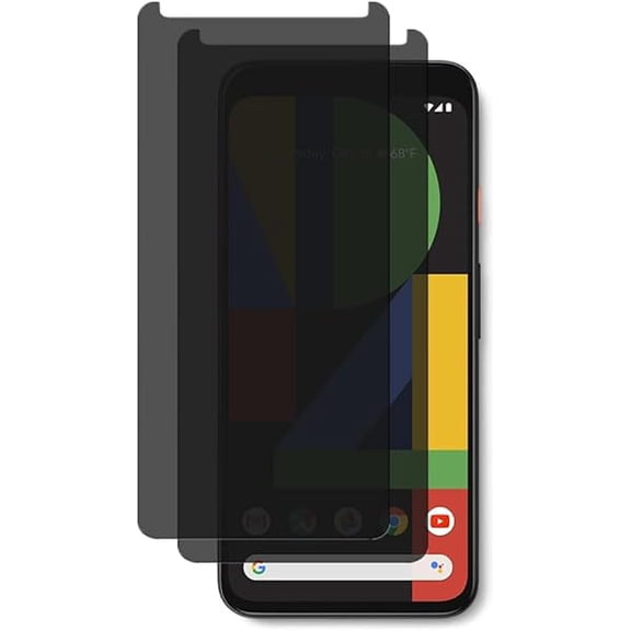 can Privacy Screen Protector for Google Pixel 4 - [2 Pcs] [Case Friendly] [Anti-Glare] [Anti-Spy] Screen Protector Tempered Glass for Google Pixel 4