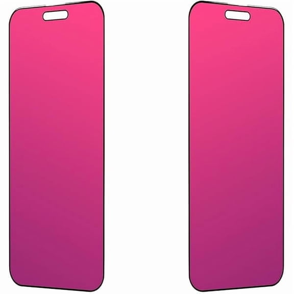 can Privacy Screen Protector for iPhone 16 Plus, 15 Plus, 14 Pro Max, 6.7 inch Gradient Anti-Blue Light Tempered Glass - 2 Packs