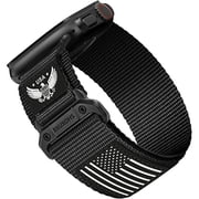 can Rugged Nylon- Compatible with Apple Watch Ultra 3/ Ultra 2 Band 49mm Men,Tactical Soft Woven Stars- Stripes Flag Sport Strap for iWatch Bands 46mm 45mm 44mm 42mm Series 11 10 9 8 7 6 5 4 3 2 1 Se