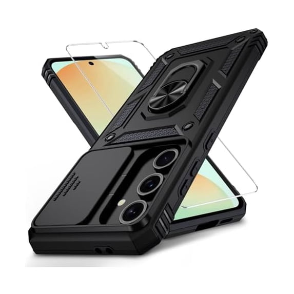 can for Samsung Galaxy S25 Case with Camera Lens Cover, HD Screen ...