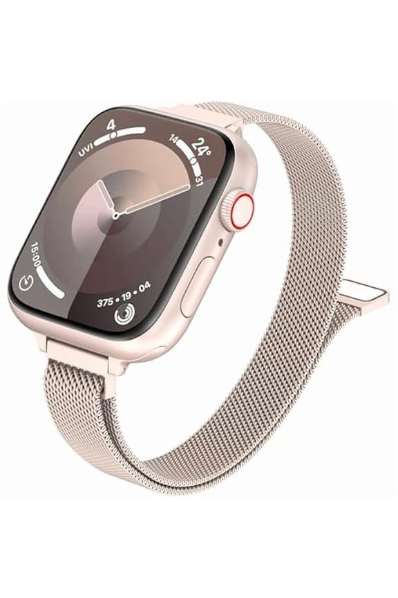 can Slim Milanese Loop Compatible with Apple Watch Band for women 41mm 41mm 38mm 42mm 46mm 45mm 44mm, Stainless Steel Magnetic Mesh Strap work on iWatch Series 11 10 9 8 7 6 5 4 3 & SE 3 2 1