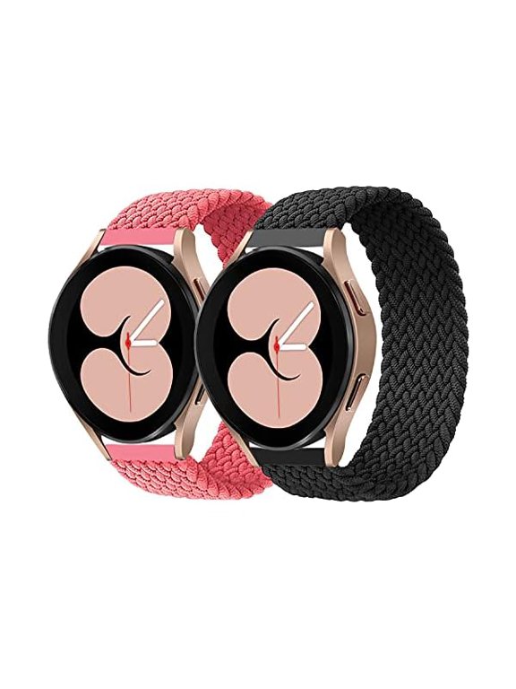 can Solo Loop Braided Band Compatible with Samsung Galaxy Watch 6/5/4 40mm 44mm, Elastic Woven Strap for Galaxy Watch Active 2/Galaxy Watch 3 41mm/Watch 5 Pro 45mm