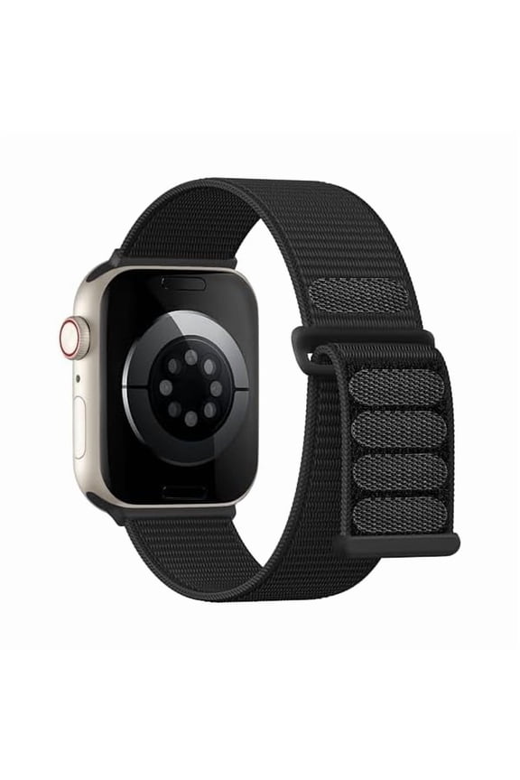 can Sport Loop Compatible with Apple Watch Bands for Men Women 44mm 45mm 46mm 49mm 42mm, Sof tNylon Wrist Straps for iWatch Bands for Series 11/10/9/8/7/6/5/4 Ultra SE 3/2/1 Black