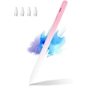 can Stylus Pen for Touchscreen, Universal Tablet Pen for Apple iPad/iPhone/Samsung/Huawei/Xiaomi/Android and More Devices, Rechargeable Tablet Stylus with Magnetic Function - Gradient Pink