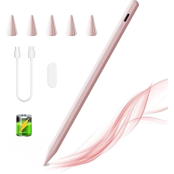 can Stylus Pen for iPad 6th-11th Generation,Fast Charge Apple iPad Stylus Pencil with Palm Rejection,Compatible with 2018-2025 i Pad 6/7/8/9/10 Gen, Pro 13"/12.9"/11"/M4, Air 3/4/5/M2, Mini 5/6