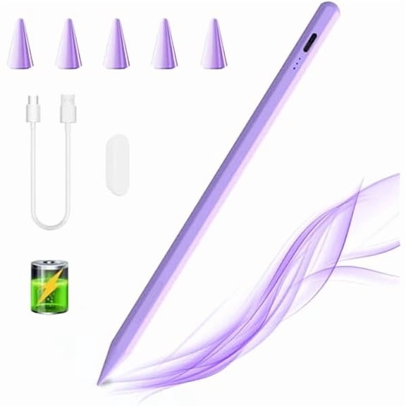 can Stylus Pen for iPad 6th-11th Generation,Fast Charge Apple iPad Stylus Pencil with Palm Rejection,Compatible with 2018-2025 i Pad 6/7/8/9/10 Gen, Pro 13"/12.9"/11"/M4, Air 3/4/5/M2, Mini 5/6