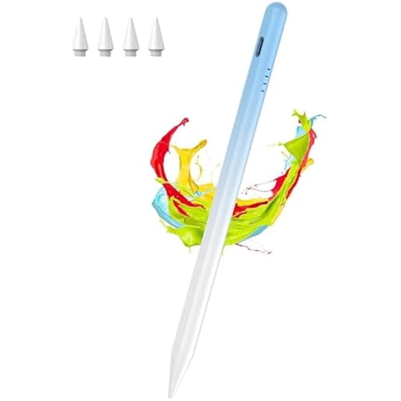 can Stylus Pen for iPad Pencil 10th Generation with Palm Rejection & Tilt, Digital Pen for Apple iPad(2018-2025) 6/7/8/9/10/11th(A16), Pro 11"/12.9"/13"/M4, Air 3/4/5th/M2/M3, Gradient Blue
