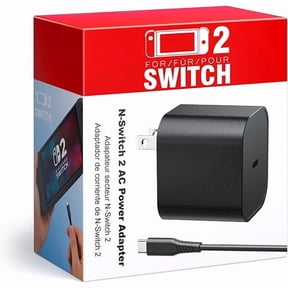 can Switch 2 Charger 60W PD 3.0 Fast Charging for Nintendo Switch 2, Steam Deck, Asus Rog Ally with 5FT USB C to C Cable Power Supply Ac Adapter for Lenovo, Dell, Samsung Laptops, Smart Phone, Tablet