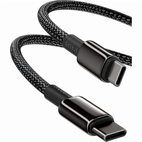 can USB C Cable, 100W PD 5A QC 4.0 Fast Charging USB C to USB C Cable, Zinc Alloy Nylon Braided USB Type C Charger Cable for iPhone 17 16 Pro Plus Pro Max, MacBook, iPad Pro, Samsung S23/S22 (10ft)