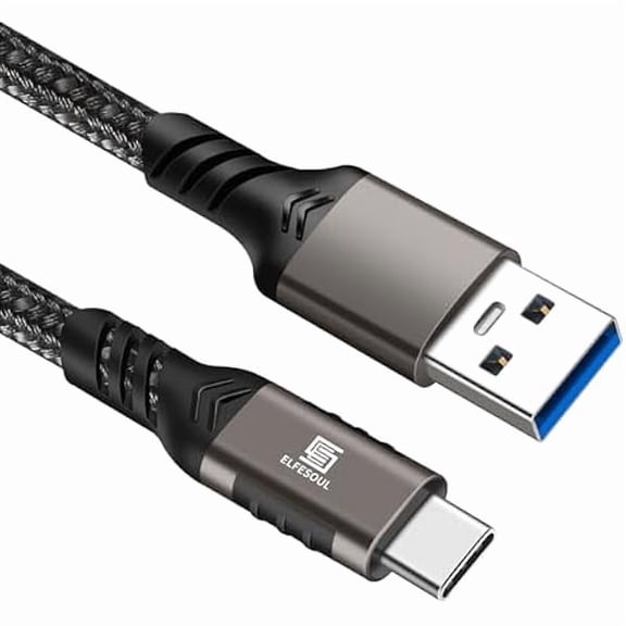 can USB C Cable 6.6ft, USB-A to USB-C Cable USB 3.1 USB 3.2 Gen2 10Gbps Data Charger Cord for Samsung Galaxy S24 S23 S22 S21 S20 S10 S9 S8+, Android Auto USB Cord and iPhone 15/15 Pro, Nylon Braided.