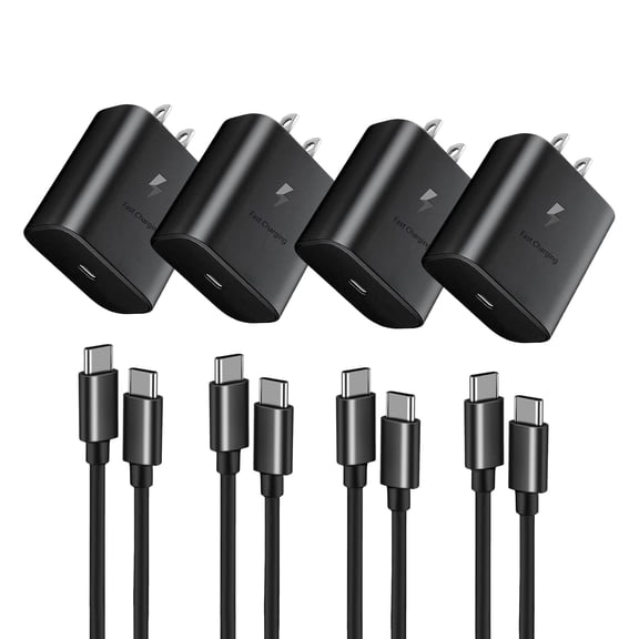 can USB C PD Fast Charger Block, 5X Quick Charge USB-C Wall Charger Compatible with iPhone 16/15 Series, Samsung S23/S22, Google Pixel, All USB-C Smartphones & Tablets