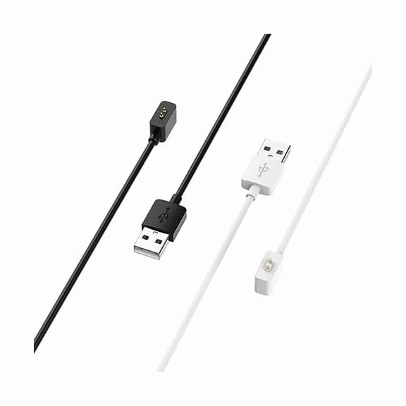 can USB Charger for Xiaomi smart band 8 pro,MI 8, MI 7 Pro/Redmi Watch 3,3 lite,3 active/Redmi Band 2 watch, 60/100cm Replacement USB Charger Charging Clip Cable Base Data Sync (100cm, Black/White)