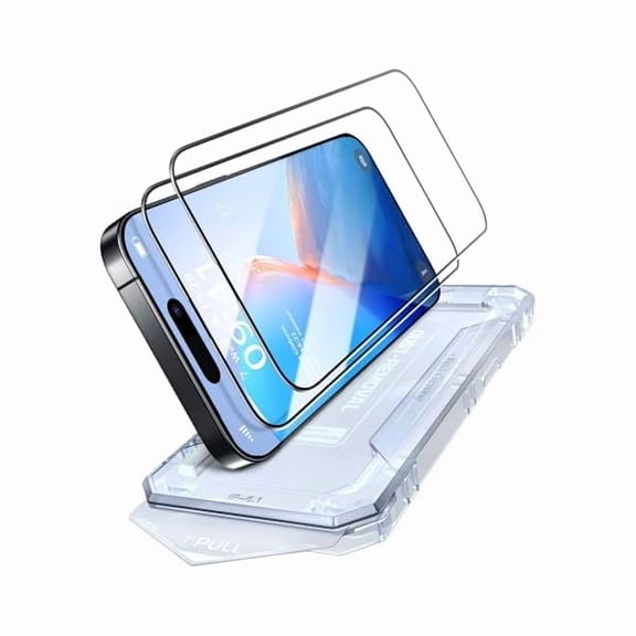can Unbreak Top 9H+ Glass for iPhone 14 pro Screen Protector 12FT Military Armor Shatterproof + Longest Durable, 1:1 Full-Coverage Tempered Glass, Auto-Align Fit Bubble-free, 2-Pack