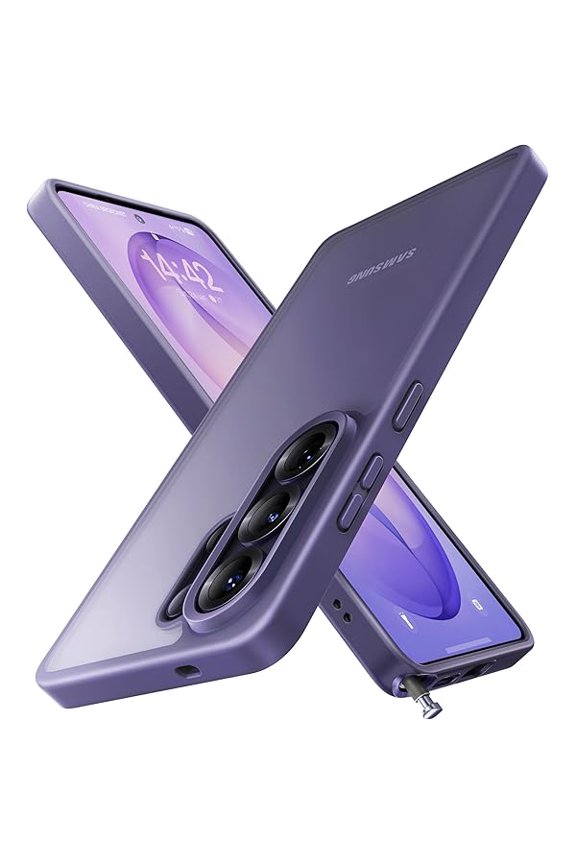 can Violet for Samsung Galaxy S26 Ultra Case 6.9" [Camera Guard] [16FT Military-Grade Protection] [Anti-Fingerprint] Slim Matte Translucent Shockproof S26 Ultra Case with Lanyard Hole