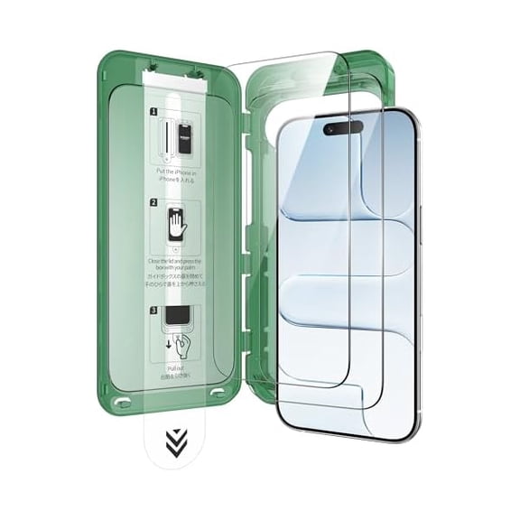 can for iPhone Air Screen Protector Full Coverage 6.5-Inch, No Bubbles No Dust Instant Installation, 9H Hardness Tempered Glass Military Grade Shatterproof, Anti-Scratch, 2 Pack