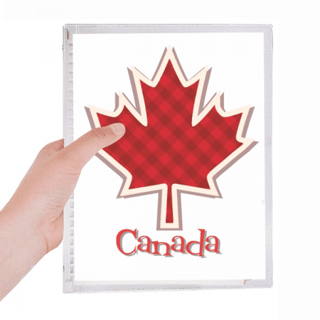 canada day 4th of july square maple notebook loose diary refillable journal statiry