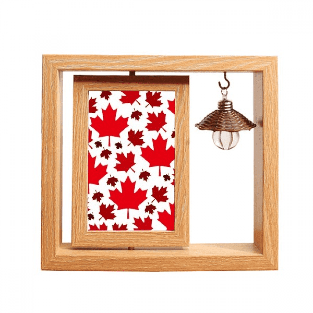 canada flavor canadian maple flag Wooden Rotating Picture Photo Frame ...