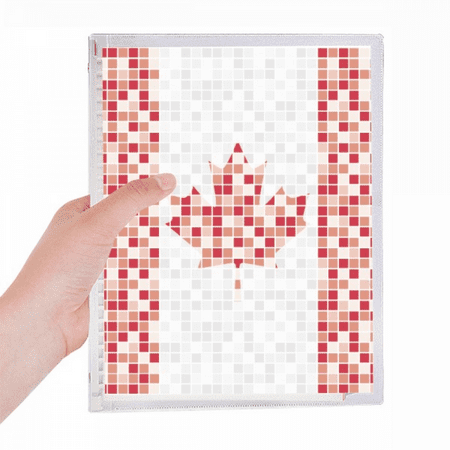 canada national flag maple mosaic notebook loose diary refillable journal statiry