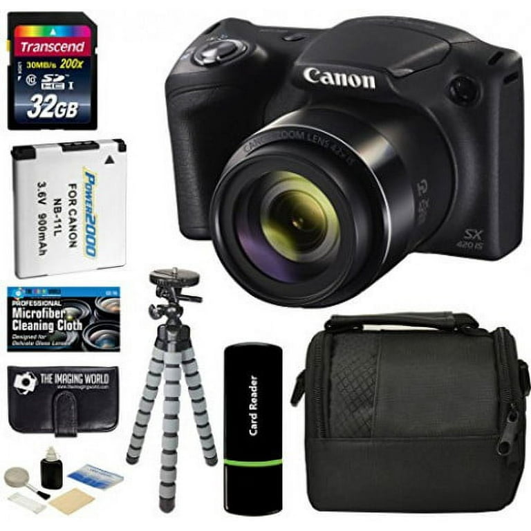canon powershot sx420 is digital camera (black) with 20mp, 42x