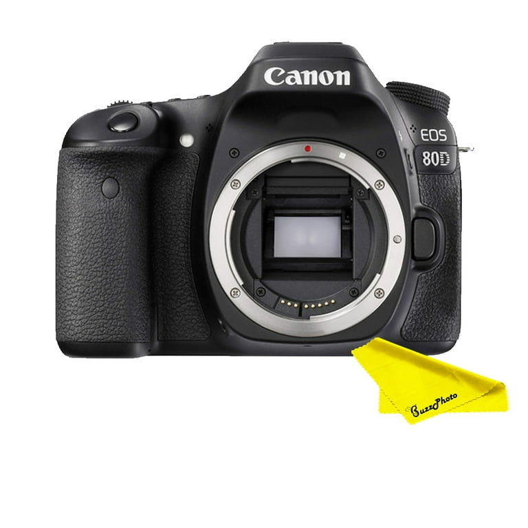 canonEOS 80 D camera body only with buzz cleaning cloth - Walmart.com