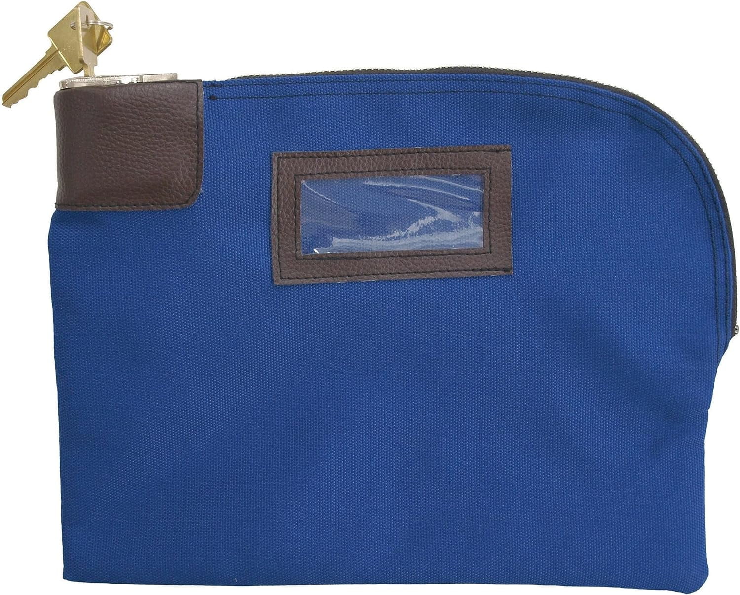 canvas Locking Bank Deposit Bag, Reusable, 11" X 8.5", Handle Cash