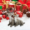 capino 1Pcs Christmas Couple Sika Deer Model, Simulation Sika Deer