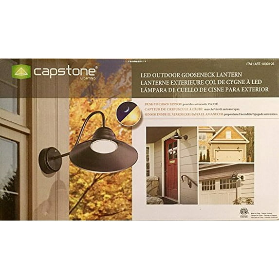 capstone lighting led outdoor gooseneck lantern