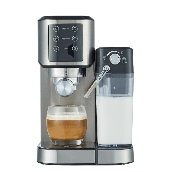 capsule + coffee powder + milk foam 3 in 1 coffee maker. 20Bar extraction French drip / mocha and other Italian espresso, 1 cup / 2 cups touch sensing, 1350W, steam type