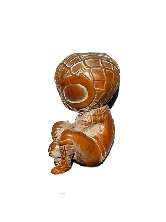 car decoration cute interior key ring alien figurine decor wood carving wooden luck art gift souvenir