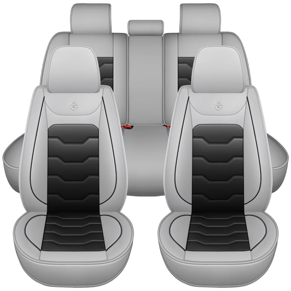 car seat covers for ford Edge ST-Line 2024,Perfect fit for car seats,Waterproof faux leather,Protecting car interiors,Airbag compatible,Easy installation