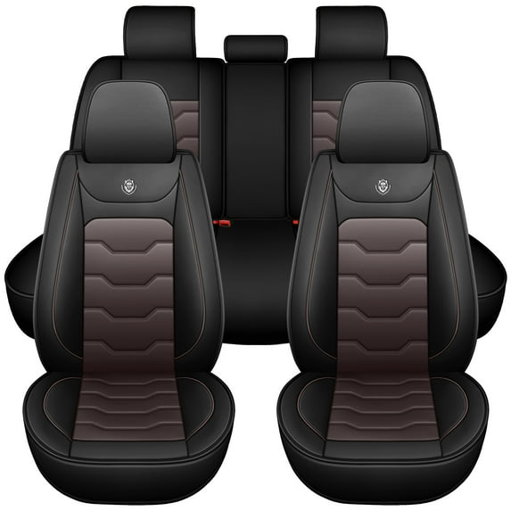 car seat covers for toyota 4Runner 2022, Perfect fit for car seats, Waterproof faux leather, Protecting car interiors, 5-seat full set, Easy installation(Only suitable for 5-seat version models)