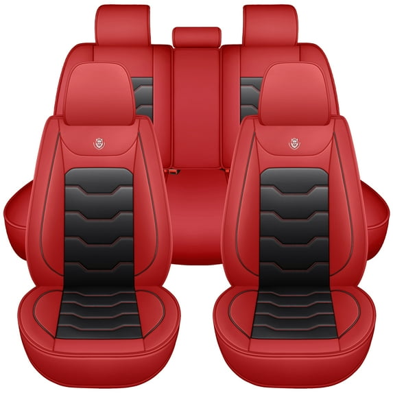 car seat covers for toyota 4Runner 2019, Perfect fit for car seats, Waterproof faux leather, Protecting car interiors, 5-seat full set, Easy installation(Only suitable for 5-seat version models)