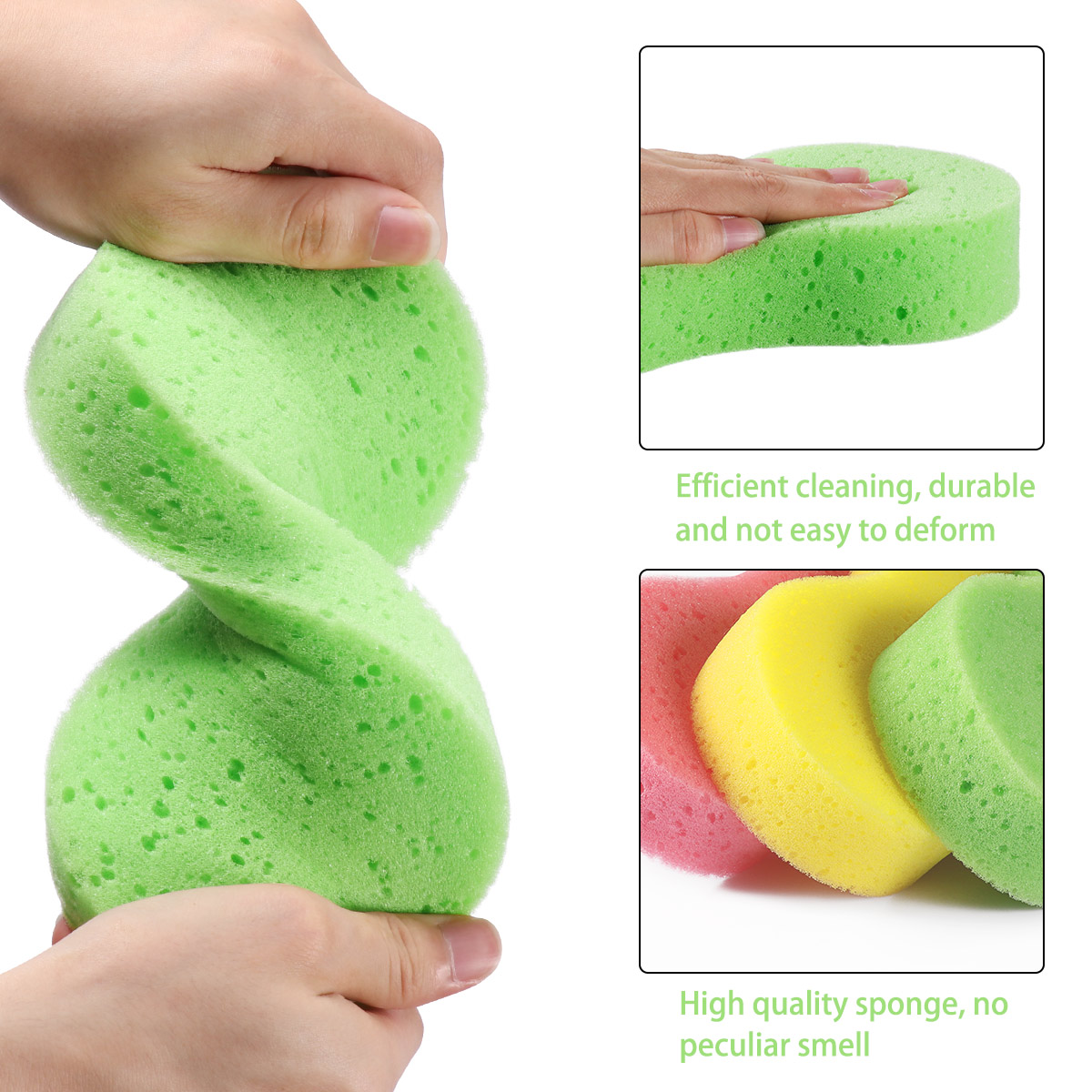 car wash sponge VORCOOL 5PCS Car Wash Sponges Bone Design for Polishing