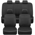 thumbnail image 1 of BDK carXS Turismo Two-Tone Car Seat Covers for Car Truck SUV, Full Set Front and Rear Split Bench, Universal Auto Interior Cover, Black, 1 of 8