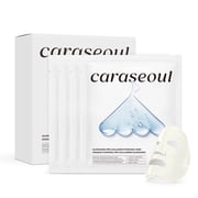 caraseoul Glowganic Pro Collagen Hydrogel Mask with Niacinamide Vitamin B3 & Adenosin, Radiance Boost, Pore Minimizing, Hydrating Overnight Face Mask, Vegan, Korean Skin Care [1.19oz 34g x 4ea]