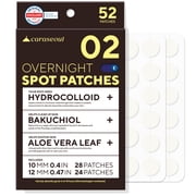 caraseoul Overnight Pimple Patches, Thicker & Extra Adhesion, 2 Size Hydrocolloid Acne Patch for Zits and Blemishes, Bakuchiol & Aloe Vera, Korean Skin Care, Easy to Use   Dermatology Tested