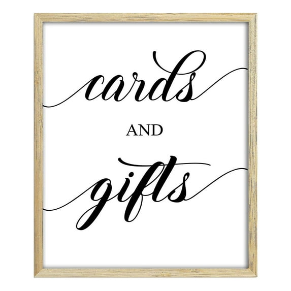 cards and gifts Wedding Décor Sign, Calligraphy Party Print Wedding Signage - 3 Sizes Available (Frame Not Included)