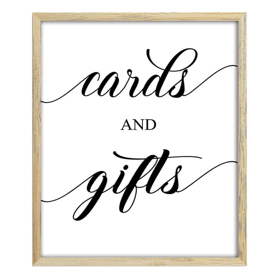 cards and gifts Wedding Décor Sign, Calligraphy Party Print Wedding Signage - 3 Sizes Available (Frame Not Included)
