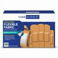 thumbnail image 1 of care science antibacterial fabric adhesive bandages, 100 ct assorted sizes | flexible + breathable protection helps prevent infection for first aid and wound care, 1 of 3